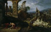 Maarten van Heemskerck, Landschaft mit dem Hl. Hieronymus